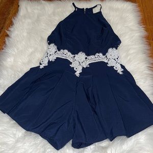 Beautiful Navy Blue Romper